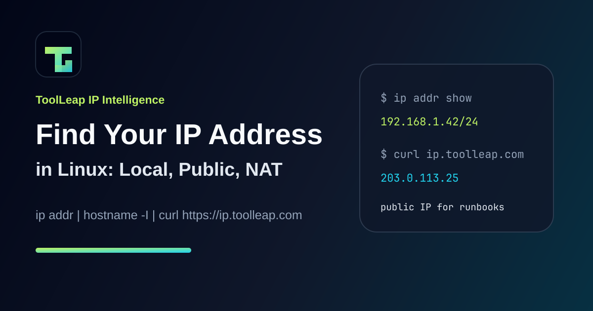 How to Find Your IP Address in Linux: Local, Public, and NAT Checks